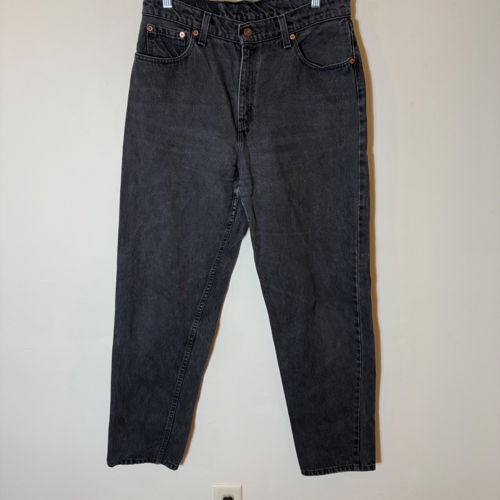Vintage Levis 560 Black Loose Fit Straight Leg Jeans Womens‎ Size 13 MED